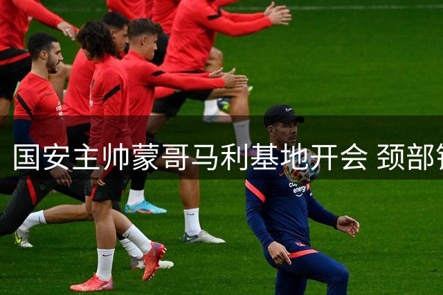 国安主帅蒙哥马利基地开会 颈部锁喉伤痕未消